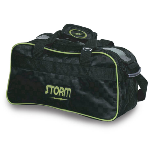 Storm 2 Ball Tote (Checkered Black/Lime)